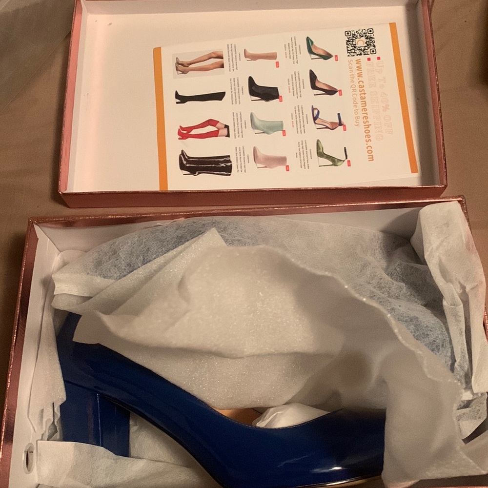 Blue High Heels